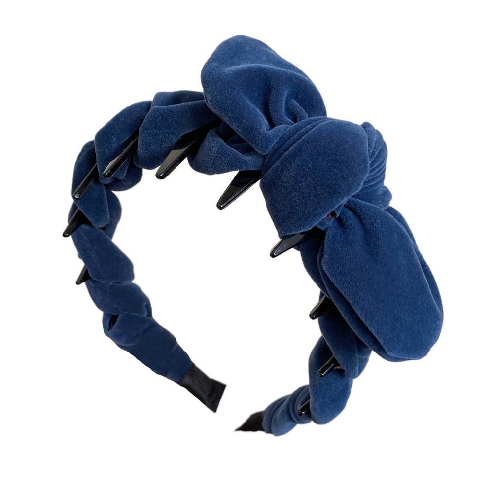 Velvet Hair Accessories Solid Color Hair Bands Autumn Fascinator  Women Girls