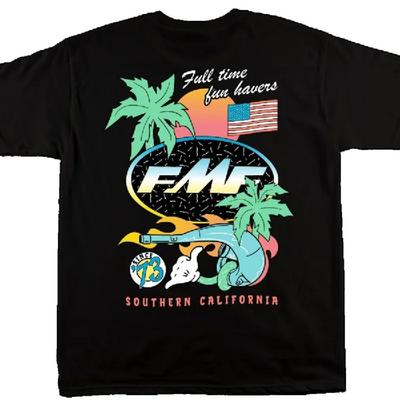 2025 New Men's T-shirt Women's DAY GLO TEE FMF Racing T-shirt Cotton Retro Short Sleeve T-shirt Men's Top Street Wear T-shirt