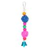 Parrot Wooden Rattan Ball Hanging Chew Strands Toy Molar Teeth Cleaning Toy With Bell Bird Supplies