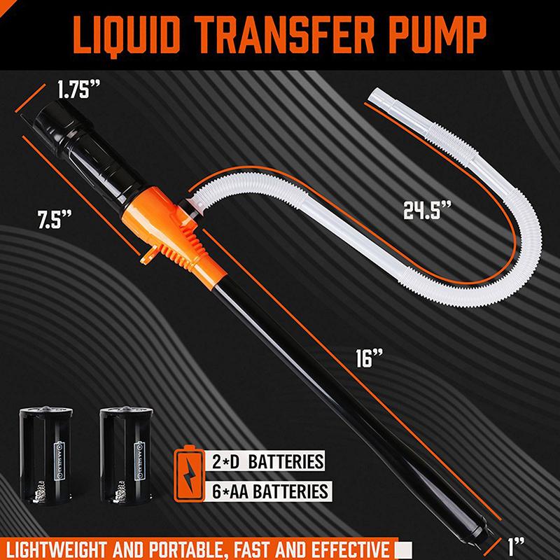 Liquid Oil Transfer Pump Water Pump Powered Electric Outdoor Car Vehicle Fuel Gas Transfer Suction Pumps Liquid Transfer Oil