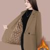 Women's Fall/Winter Blazer: Stylish, Thick-Padded Blazer for Petite Women Commuting and Casual Wear
