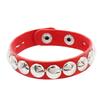 Bracciale Punk Fashion con Catena Borchie Punte Pelle Stile Rock Bracciale Metallico Braccialetti Unisex Bracciale in Pelle
