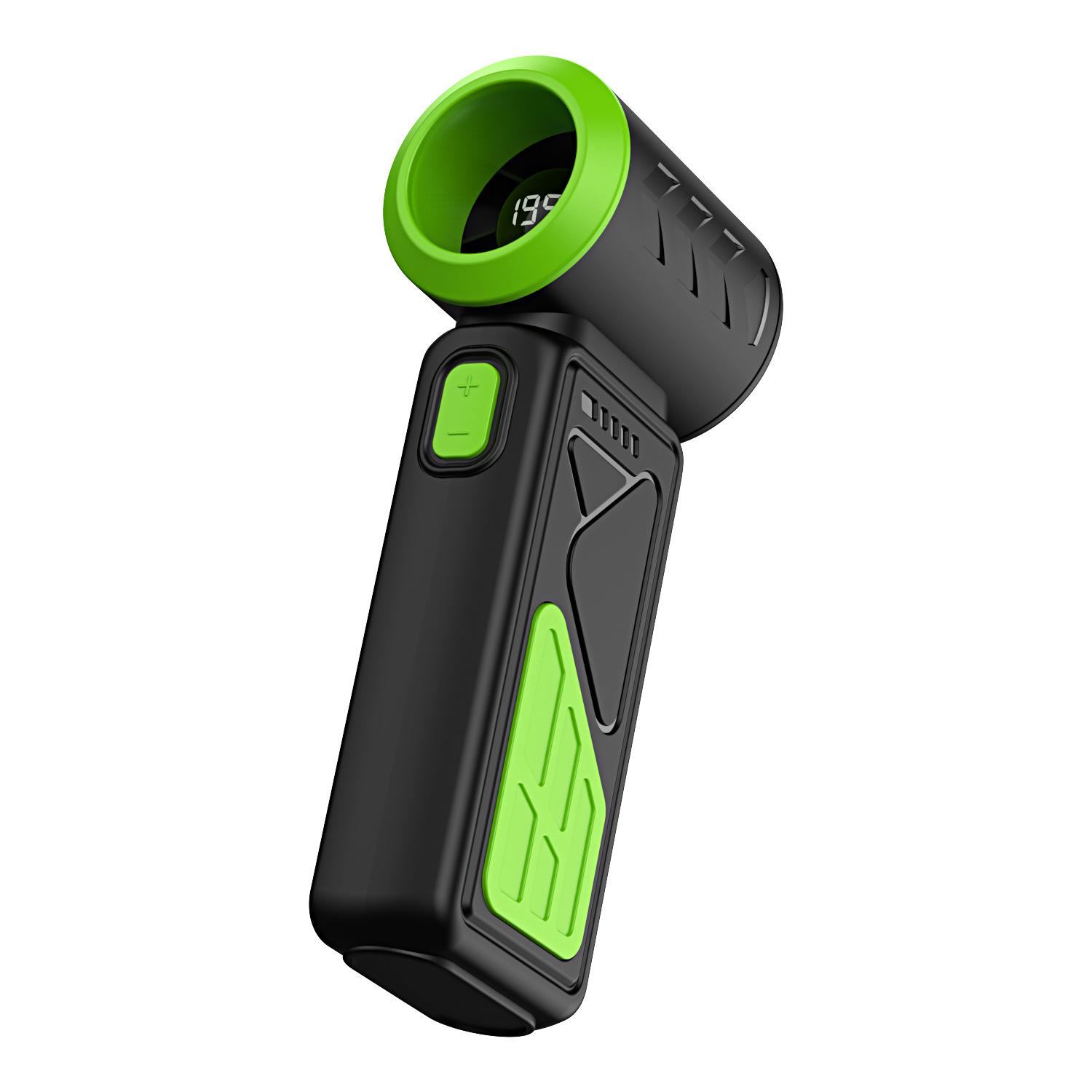 

T318 Mecha Handheld High-Speed Mini Fan: USB Portable, Stepless Speed Control, for Outdoor and Desktop Use. * зелений/чорний