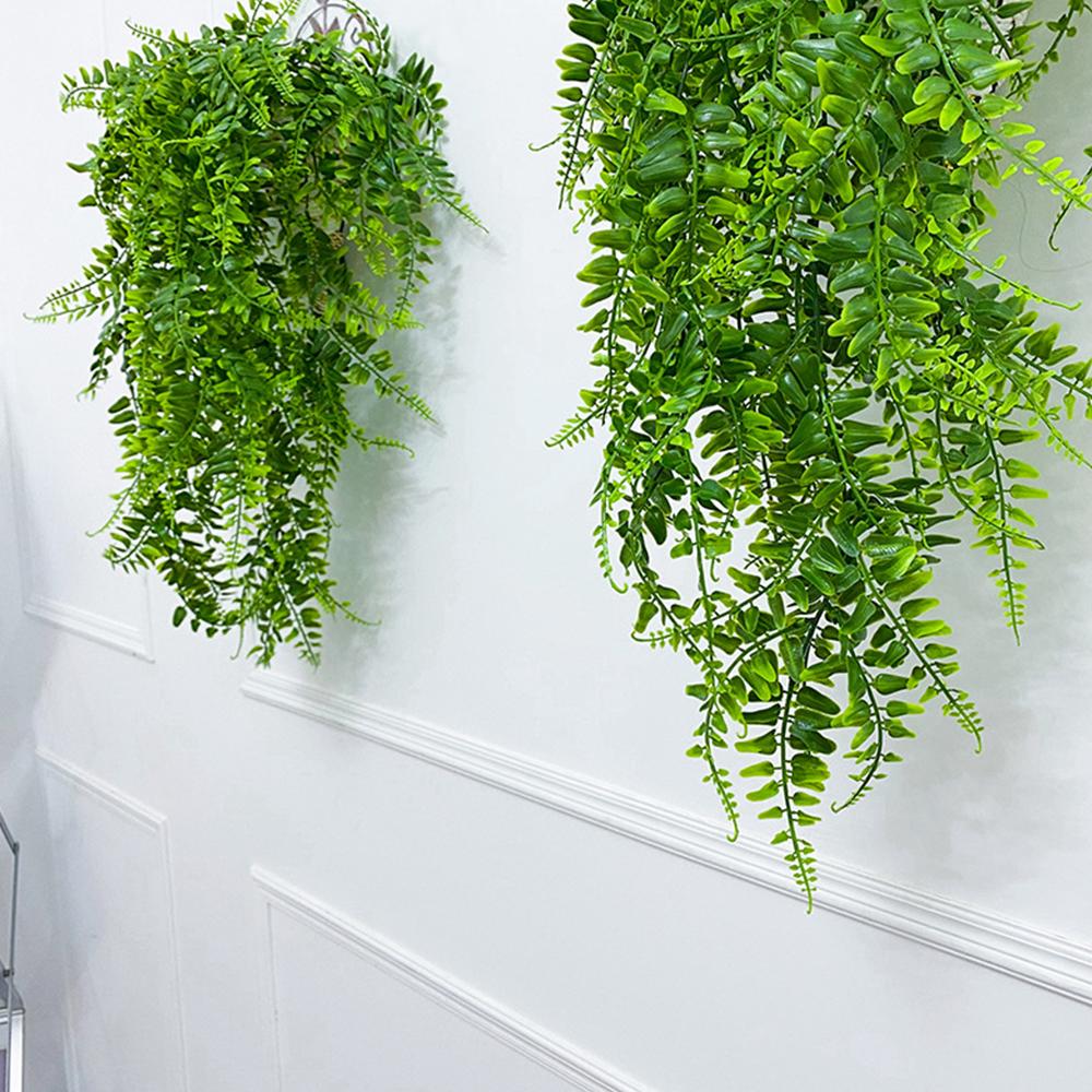 Artificial Hanging Ferns Plants Lightweight and Waterproof Ornaments for Home Living Room Decoration