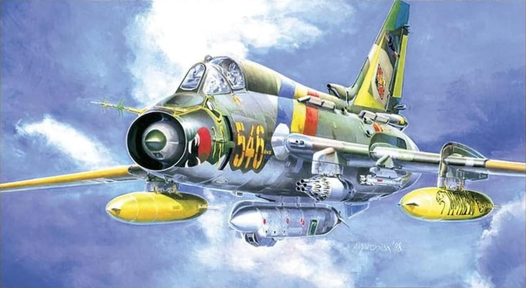 SEMAR 1/48 Scale Soviet Sukhoi Su-17/22M4 Fitter Fighter-Bomber Plastic Model Kit (SME48856)
