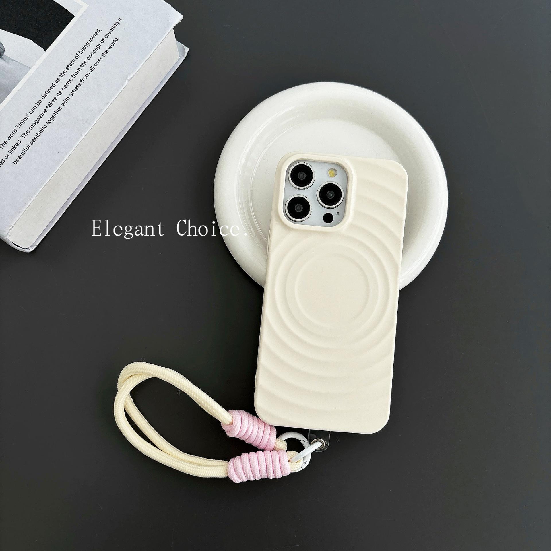 Magnetic Wave Ripple Case for iPhone 17 Pro Max/15 Pro: Full Coverage, Drop Protection iPhone 15 Pro Max
