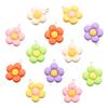 5/10pcs Colorful Acrylic Cute Flower Shape Loose Charm Pendants 21*24mm for Necklace DIY Craft Jewelry Making Accessories