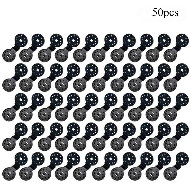 10/50Pcs Shade Cloth Clips Shade Fabric Clamps Grommets For Net Mesh Cover Sunblock Fabric In Garden Backyard Greenhouse Fixer
