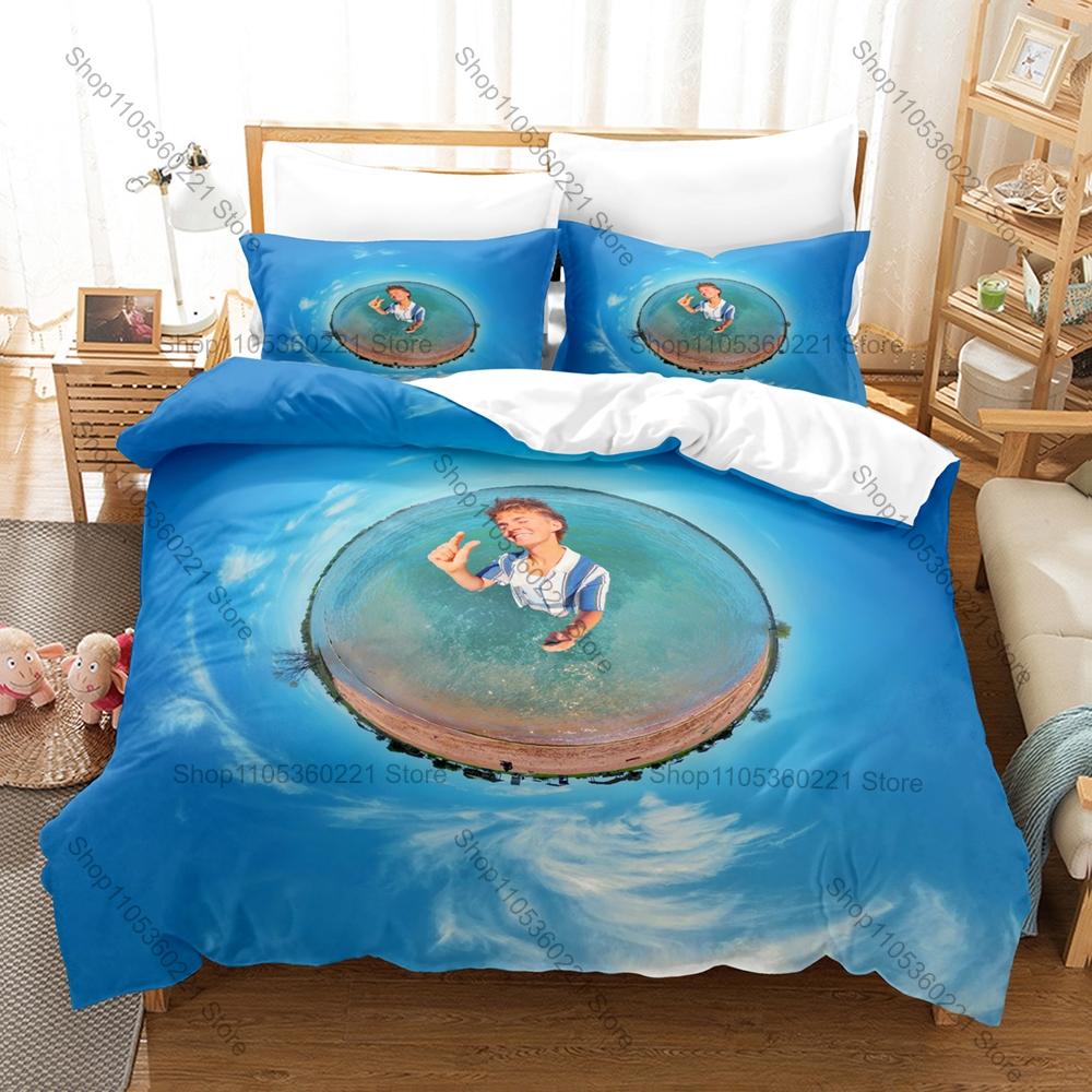 Forrest Frank Child of God Warm Sunrise Lo-Fi Coastal Portrait HD Print Bedding Set Duvet Cover + 2 Pillowcases Chill Room Decor