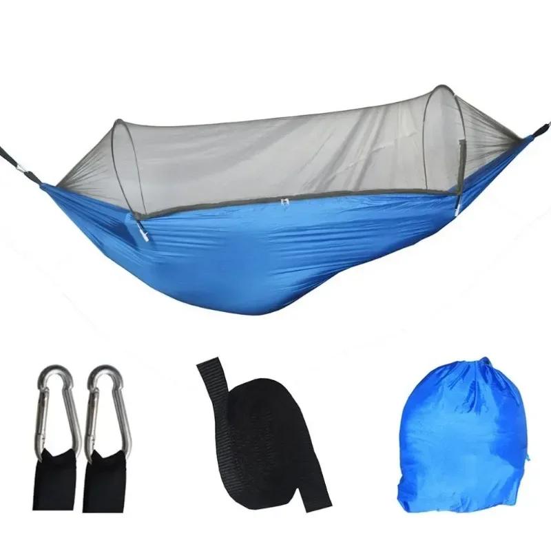 Camping Hammock With Mosquito Net, Portable Outdoor Hammock, Swing Sleeping Hammock, Camping Supplies