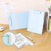 Stand-Up Acrylic Clipboard: A4 Exam Paper Pad, Student Desk Writing Board with File Holder