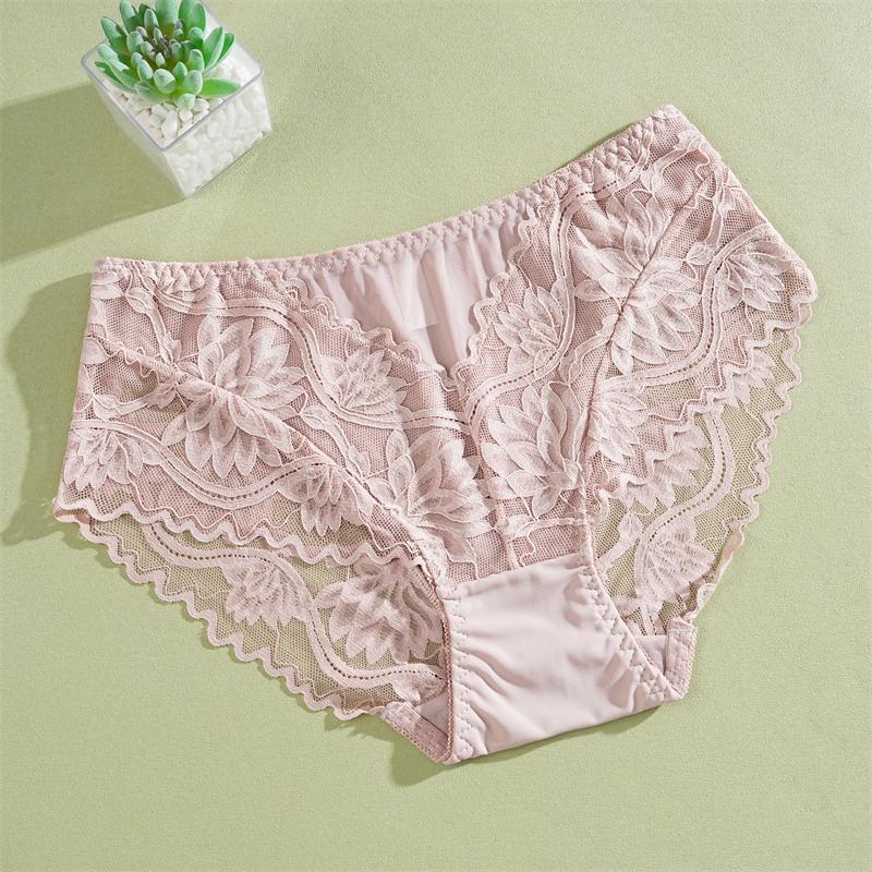 

Женские кружевные трусики с цветочным узором, сексуальное прозрачное нижнее белье, трусы больших размеров, женские бесшовные трусики, ажурное нижнее белье S-XXL S хаки