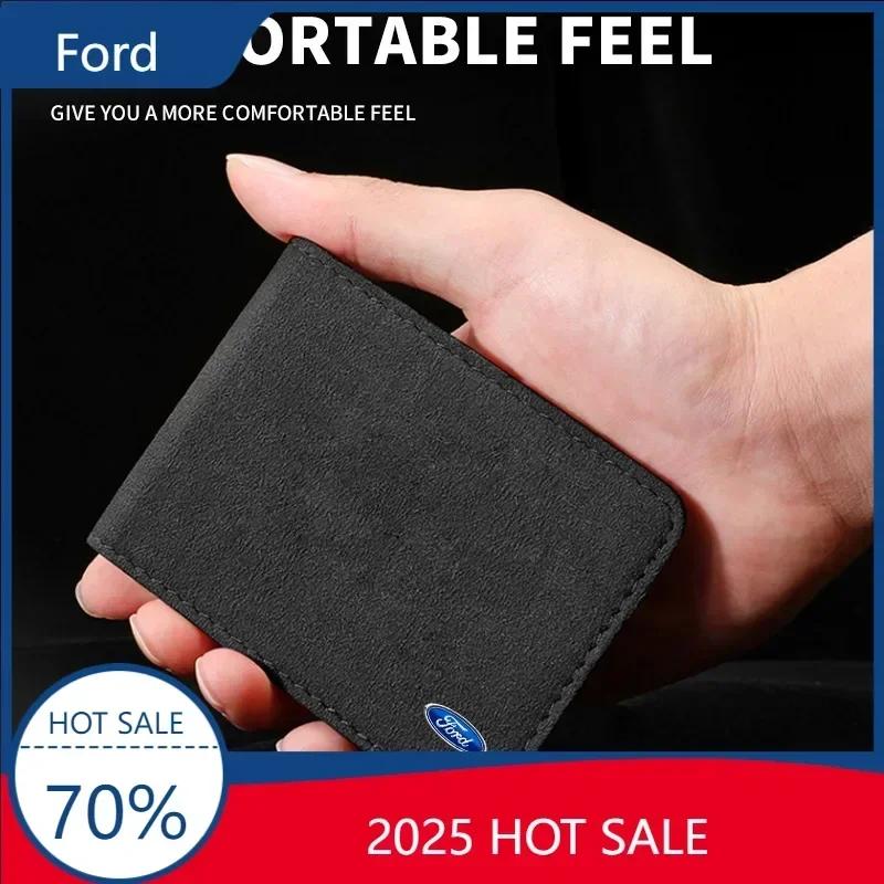 Car Sticker 2025 Hot For Ford New Car Driver License Bag Wallet ID Card Credit Card Bag For Ford Focus 2 MK2 3 4 ST Mondeo Festi
