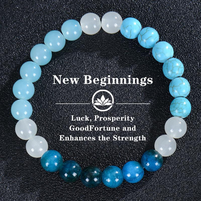 

JYL TS Bracelet Fashion Square Magnet Adds Style & Attractive Energy New Beginnings-4 бірюзові зелений колір