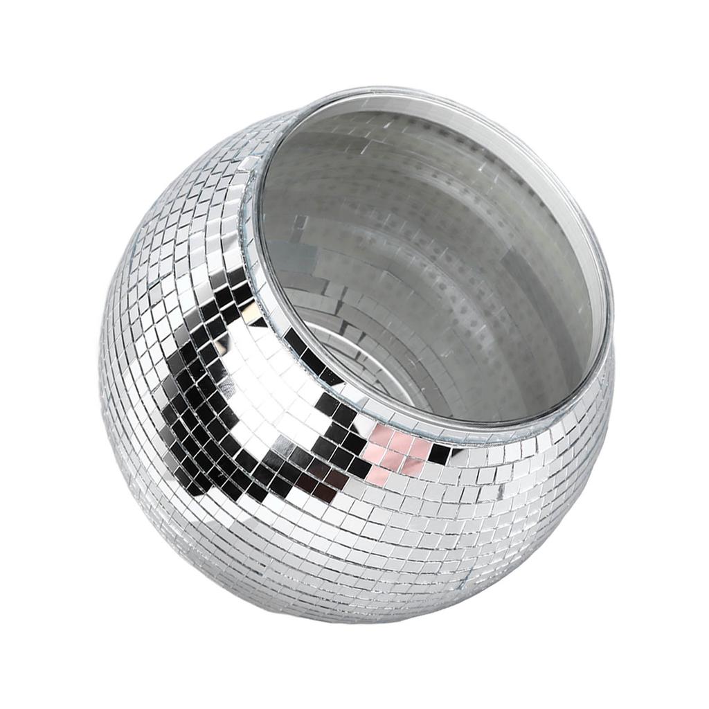 Disco Ball Ice Bucket Plastic Large Capacity Party Drink Bucket for Beer Cocktail Wine Silver