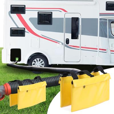 Portable Motorhomes Sewer Connection Stabilizer Bag Holds Hose Firmly Using Customizable Weighting Materials For Campers