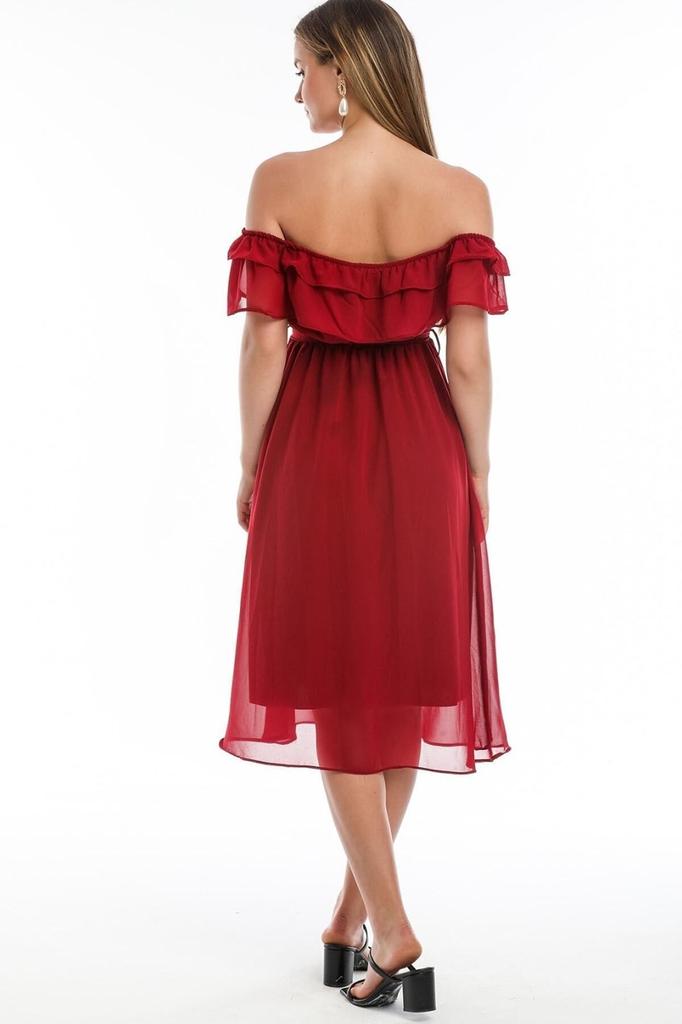 Damska sukienka w dużym rozmiarze Madonna Sukienka z kołnierzykiem w dużych rozmiarach