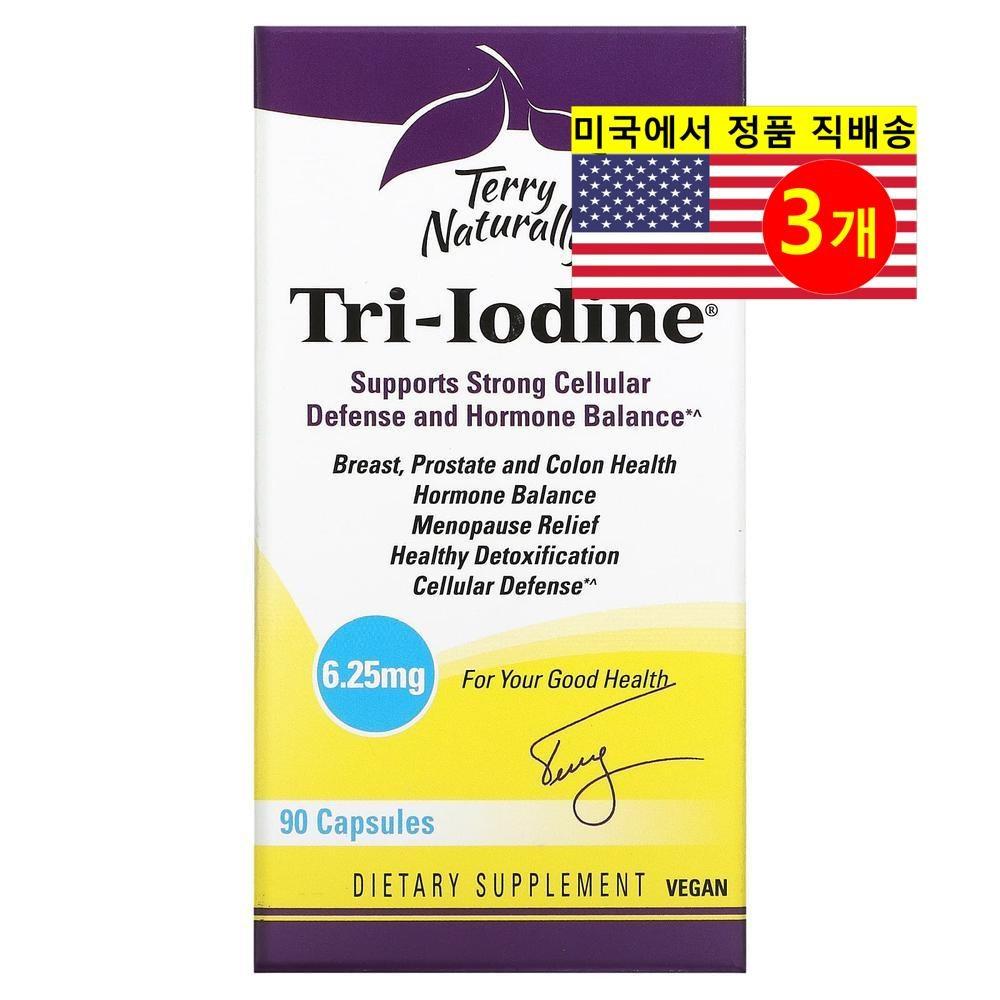 Terry Naturally Tri-Iodine 6.25mg 3 Pcs 90 Tablets