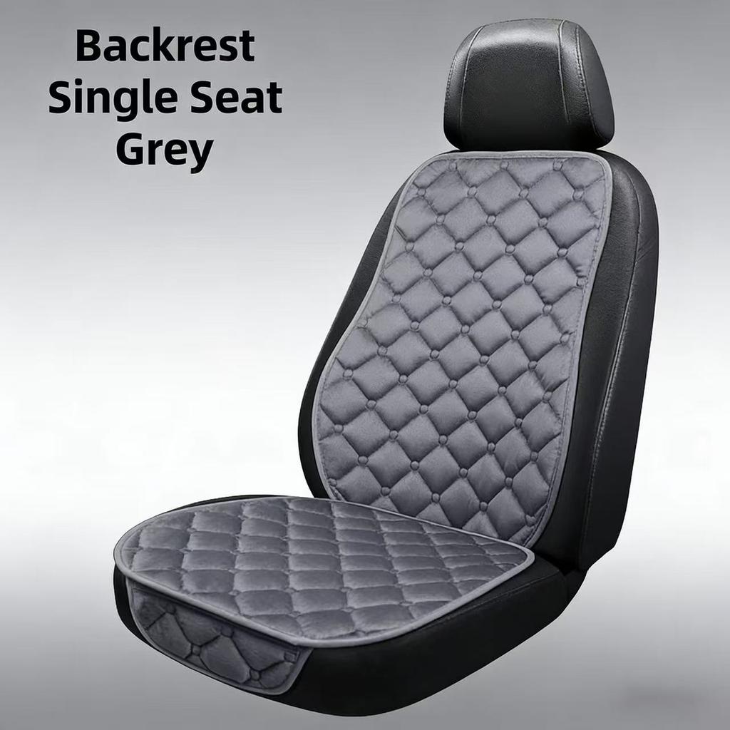 Winter Car Seat Cushion Heating, Insulation, Thickening, Cold Resistance, Winter Short Plush Three Piece Set, Complete Set, Five