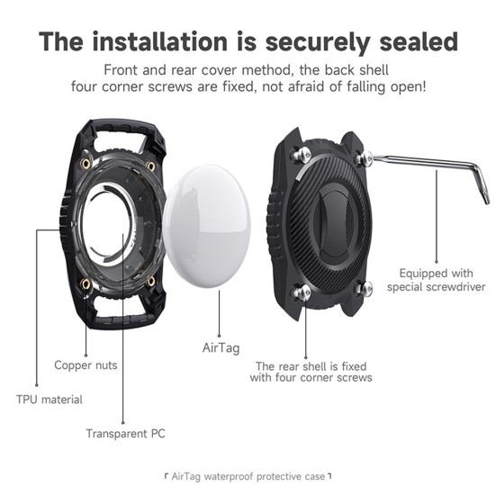 Yousheng 1 Set Locator Protective Cover Scratch-Resistant Locator Holder Waterproof Pet Locator Protector for Airtag