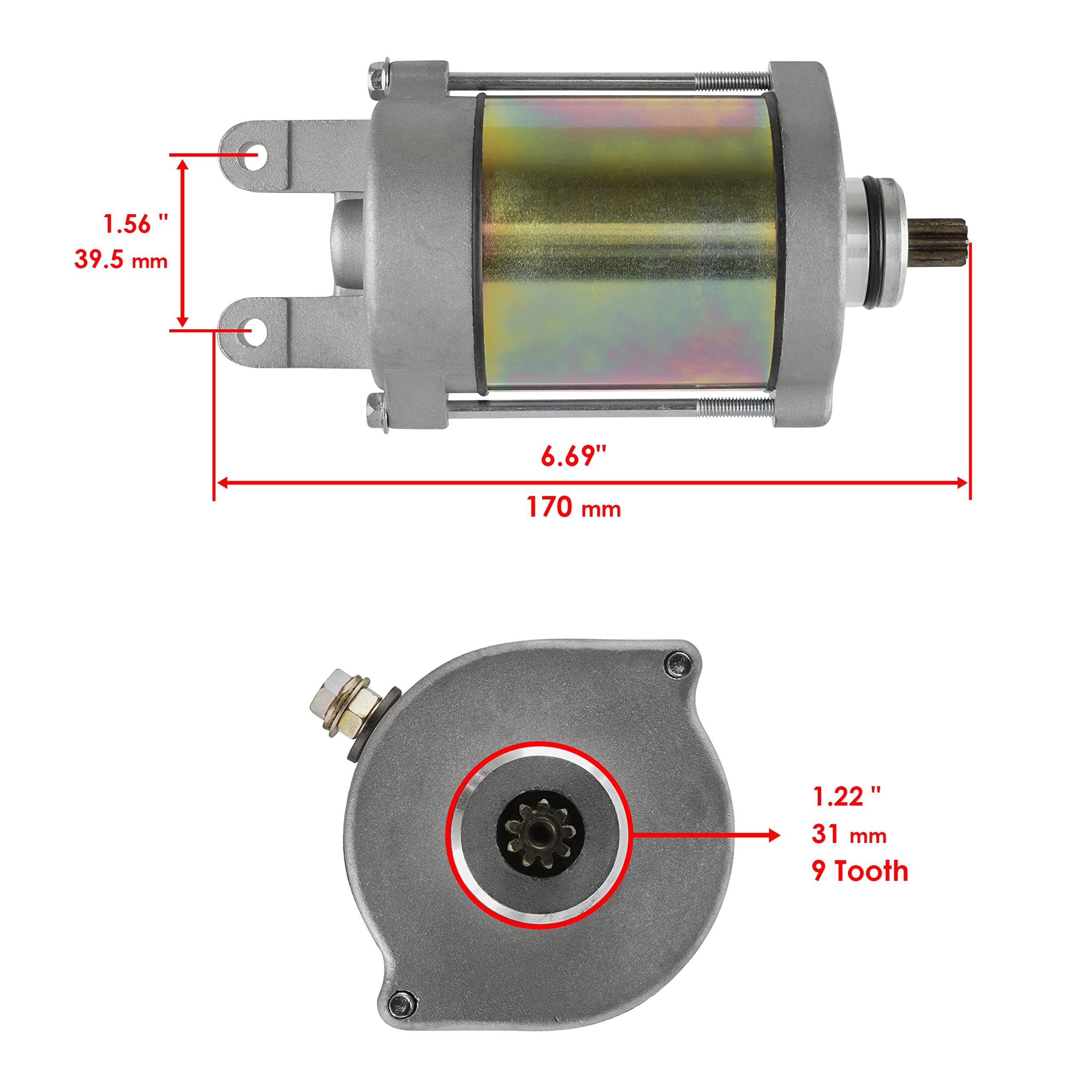 Starter Motor For SYM GTS 250 CITYCOM 300i S Joymax 250i ABS Z MAXSYM 400 400i OEM NO.31200-L4A-000 31200-L3D-000 31200-HMA-000 1 PC Starter