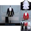 Königlicher Prinz Renaissance Mittelalterliche Männer Cosplay Kostüm Mantel und Hose Set