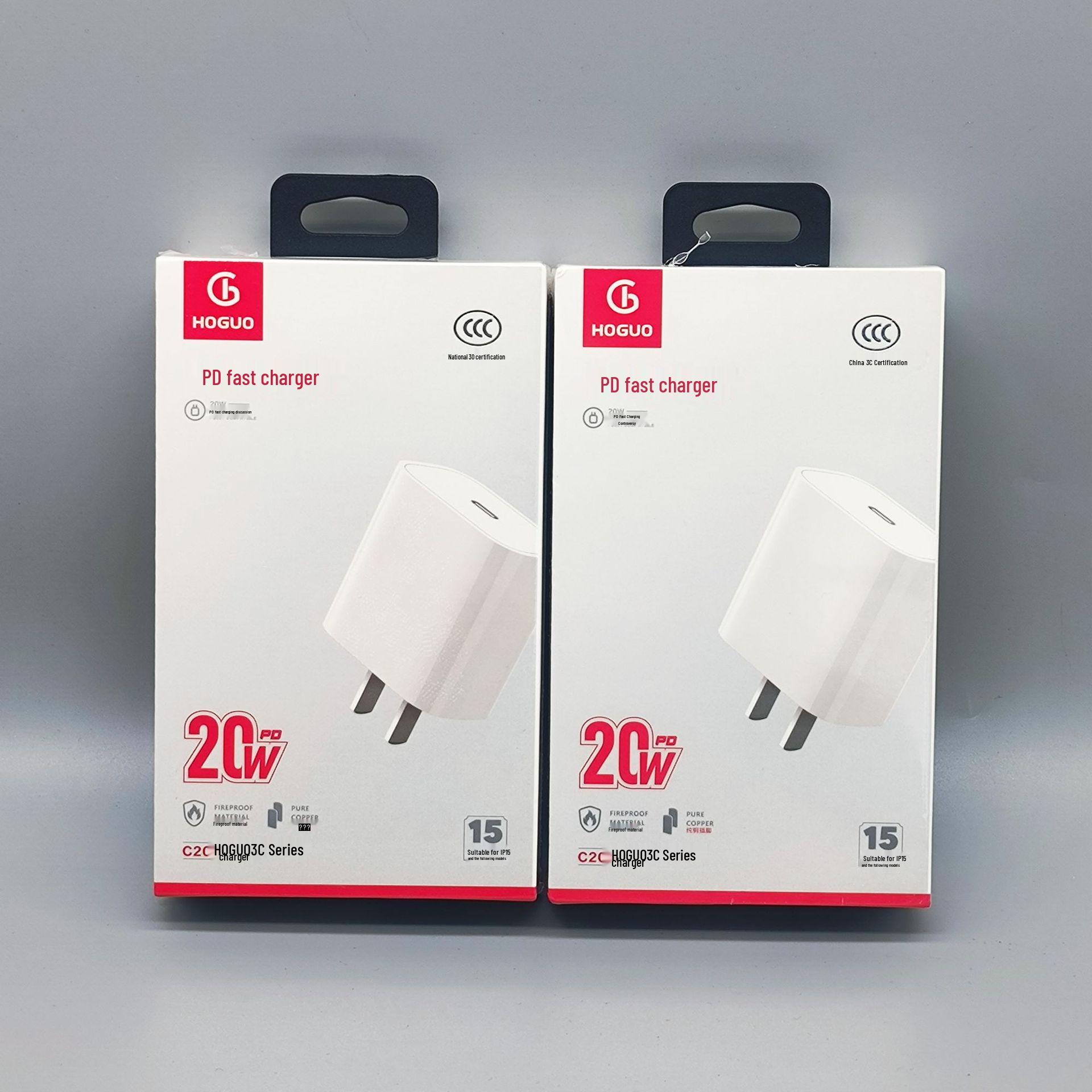 

3C Certified 20W PD Fast Charger & Cable Set for Apple Phones