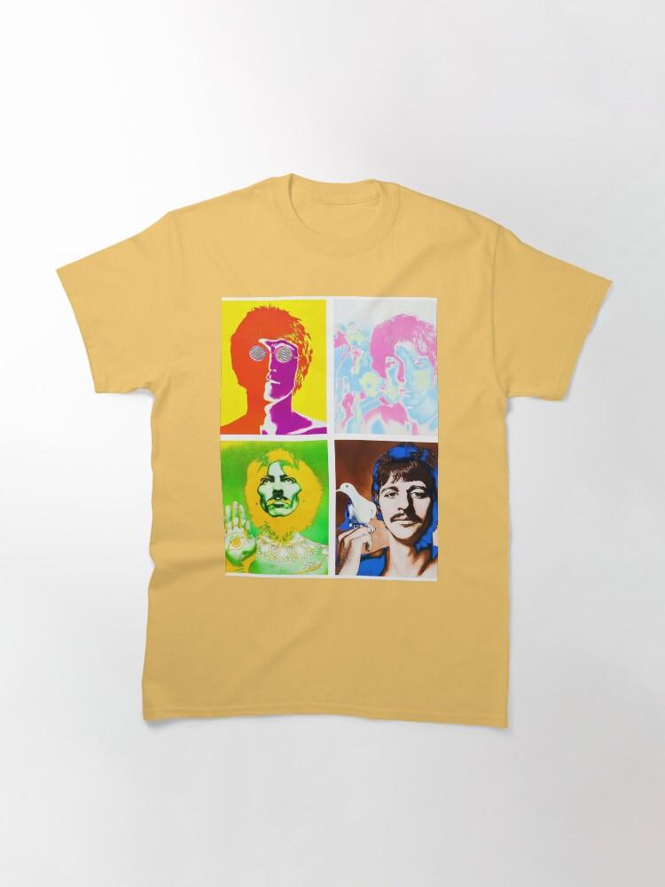 John Lennon Beatles Ringo, Paul, George, John Maglietta Classica