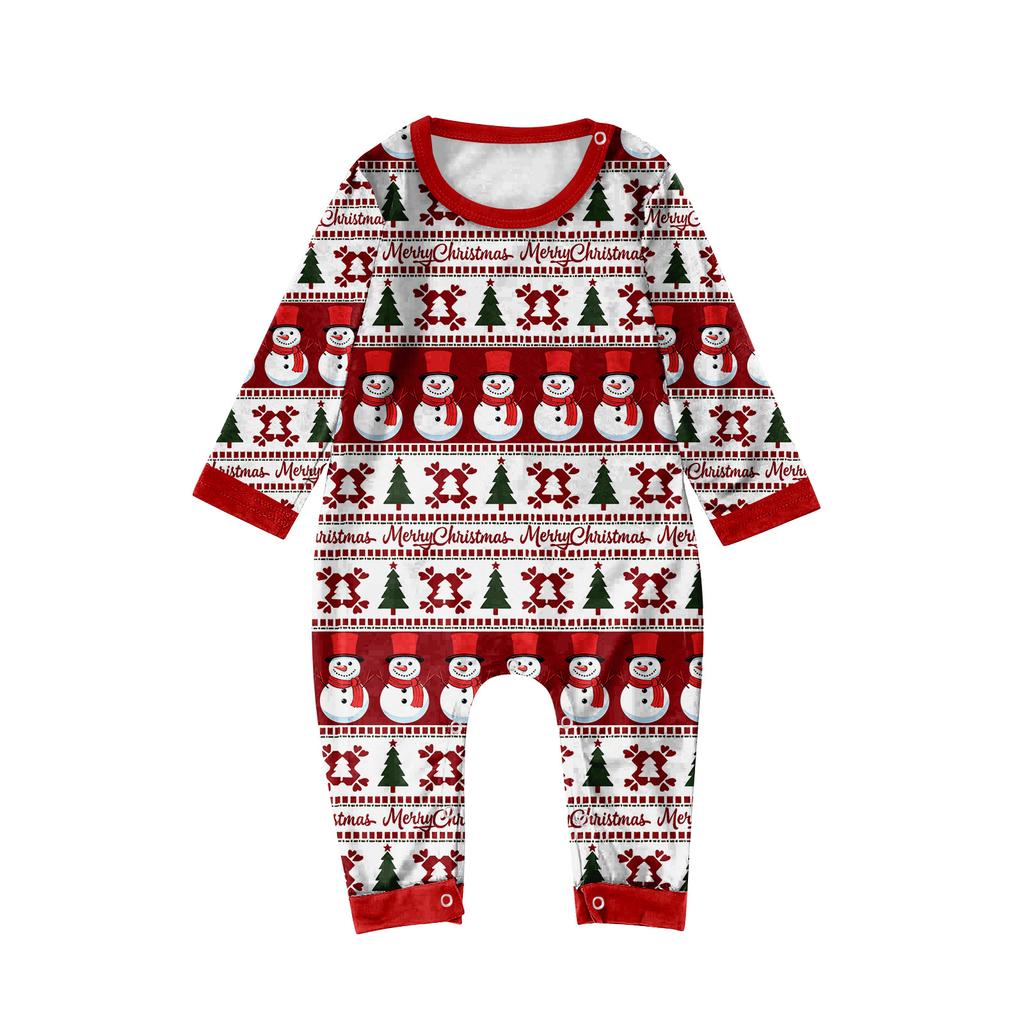 Family Matching Print Sets Pajamas Loungewear Outfits Family Matching Long Sleeve Tops+Pants Set