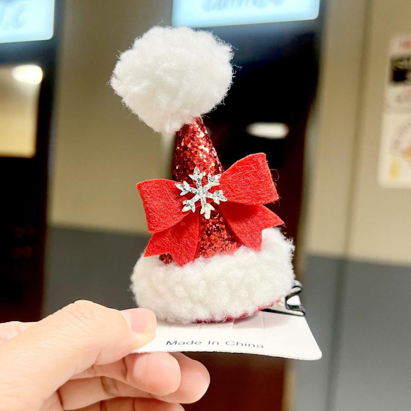 

2025 Christmas Festival Cute Children s Hair Clips - Autumn/Winter Internet Celebrity Style Accessories