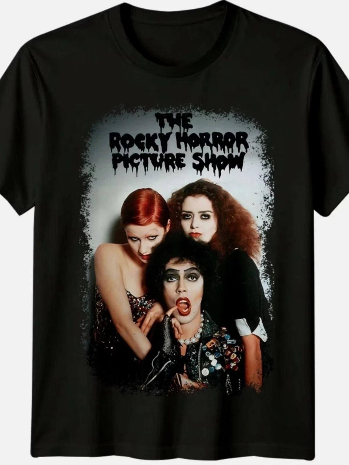 Men S Rocky Horror Show Vintage 1975 Official Movie Graphic T-Shirt - Iconic Cha S