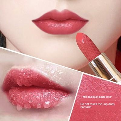 Li Jiaqi Recommend Non-Fading No Stain On Cup Cameo Brown Lipstick Big Brand Matte Long-Lasting Wet Matte Plain White