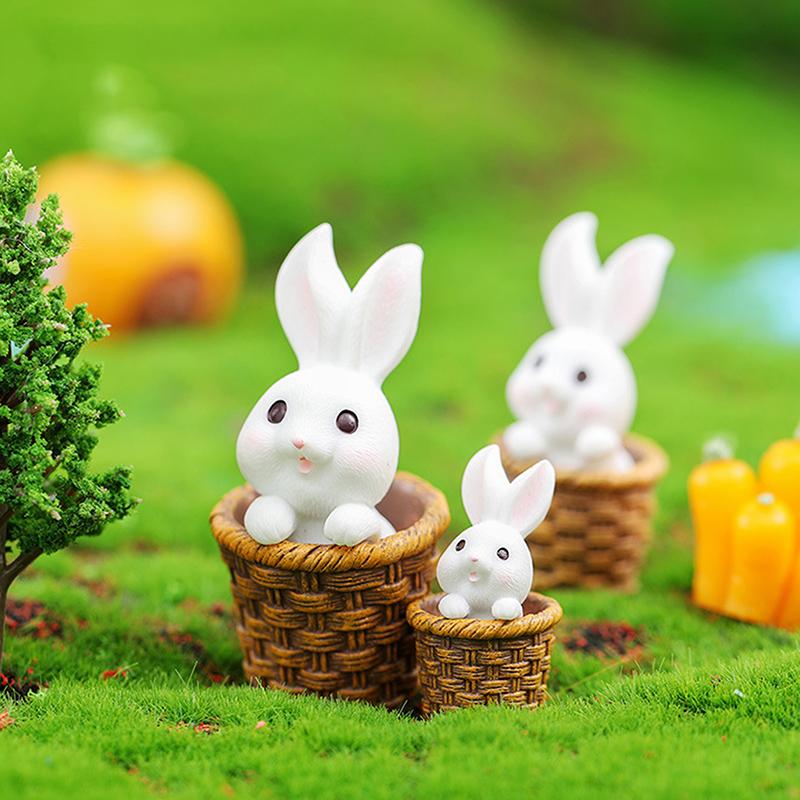 Cartoon Animal Cute Rabbit Series Gardening Ornaments Micro Landscape Decoration