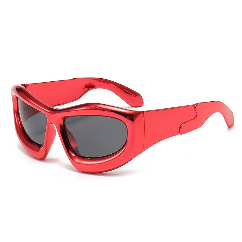 

Y2K Sunglasses, Fashion Future Catwalk Hip-Hop Punk Sunglasses, Riding Sunshade Big Glasses