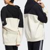 adidas casual sports pullover hoodie with color blocks, unisex,