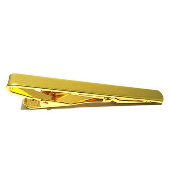 Men Silver/Gold Copper Chic Necktie Tie Bar Clasp Clip Formal Occasion Clamp Pin