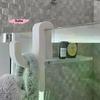 1PC 3D Shower Door Towel Hook For 8mm Glass Doors Bathroom Hanger For Clothes Towel Bathrobes Laundry Dormitory Apartment