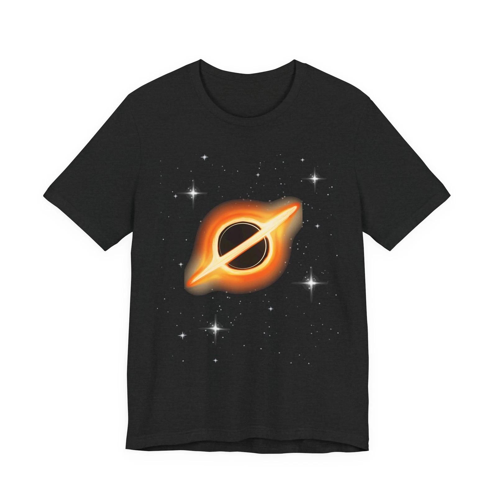 Fiery Ringed Black Hole Tee | Space Planet Astronomy Shirt 3XL