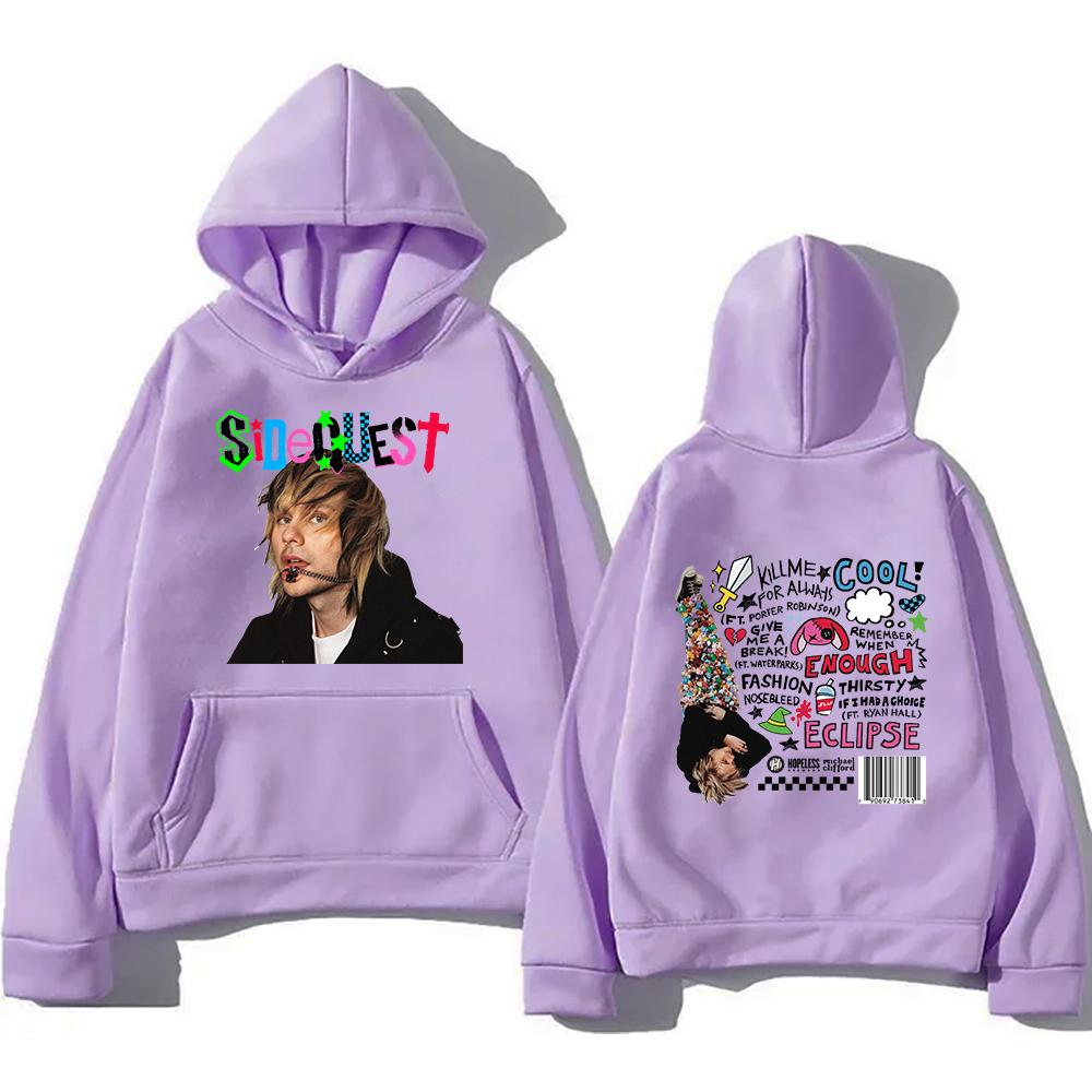 5 Seconds of Summer Michael Clifford Hoodie 2025 Album SIDEQUEST Herren/Damen Hoodies Harajuku Winterkleidung Pullover Sweatshirt