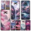 Pink Sunset Mountain Phone Case Cover  for Xiaomi Poco F7 Ultra F6 F5 F4 F3 X6 X5 X4 X3 NFC C51 C55 M4 GT 5G Soft TPU Shell Bags