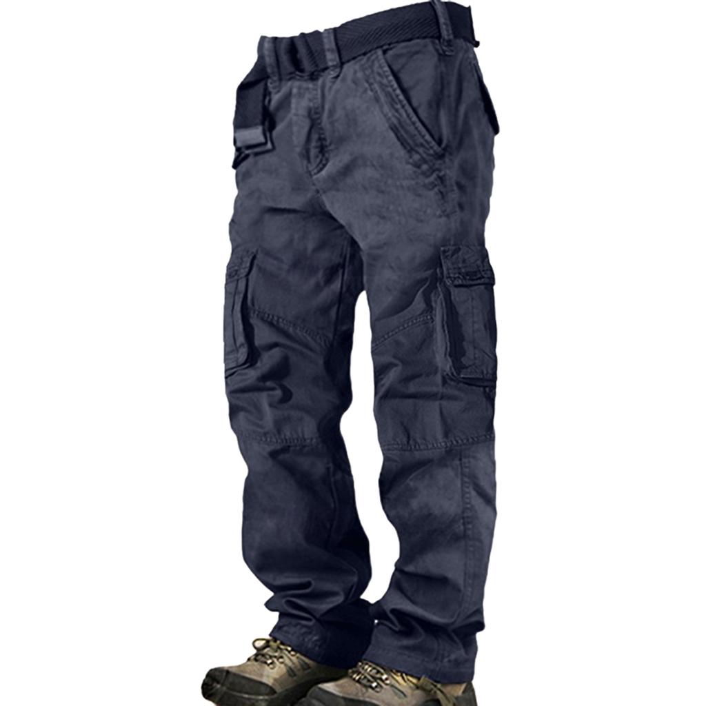 Men's Color Multi-Pocket Work Pants Men's Casual Fashion Work Pants