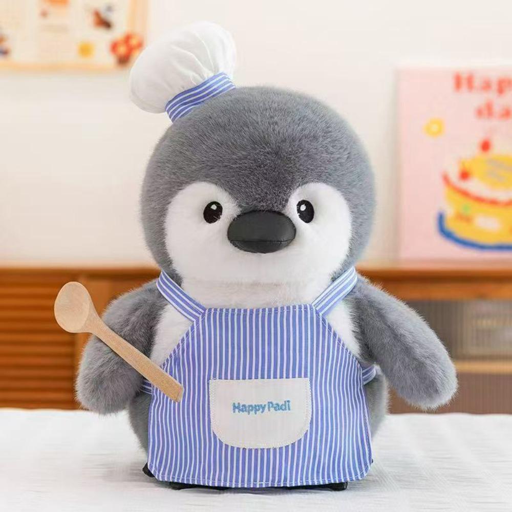 Handmade Penguin Hug Fish Plush Toys Fluffy Penguin Painter Stuffed Toys  Party Supplies