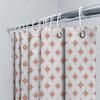 Vibrant Diamond Pattern Shower Curtainbrighten Up Your Bathroom With A Pop Of Color! Decorate Your Space In Style With Our Eye-C