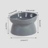 Raised Cats Food Bowls Plastic Cats Dish for Food or Water Tilted Feeding