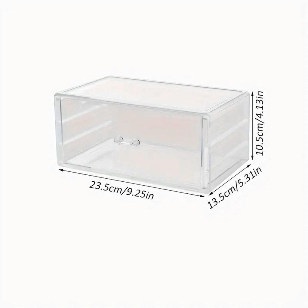 1pc,Nail polish storage box, nail polish display box, transparent multi-layer storage rack, cosmetics, lipstick, jewelry storage
