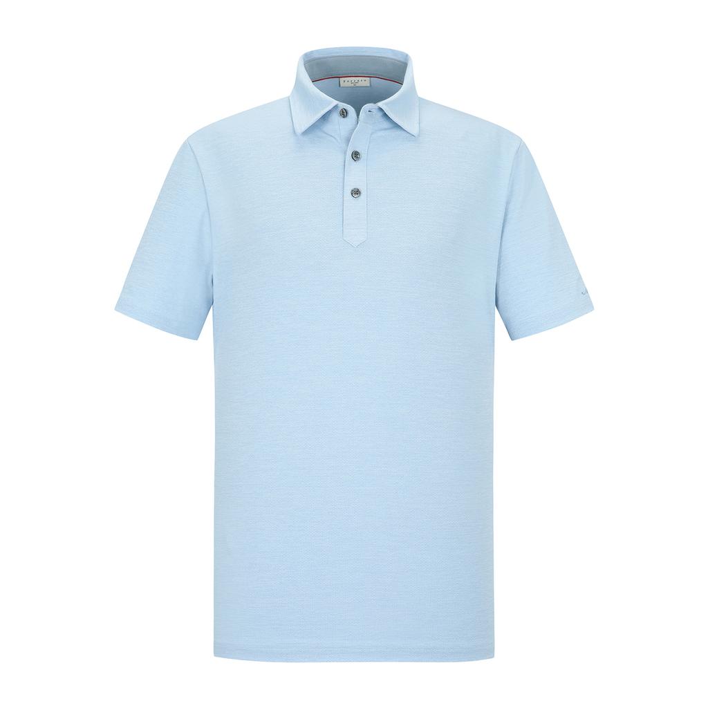 FERRAROMILANO Ice Poly Mesh Y-Polo Shirt L/Blue (Am0Ftty20141)