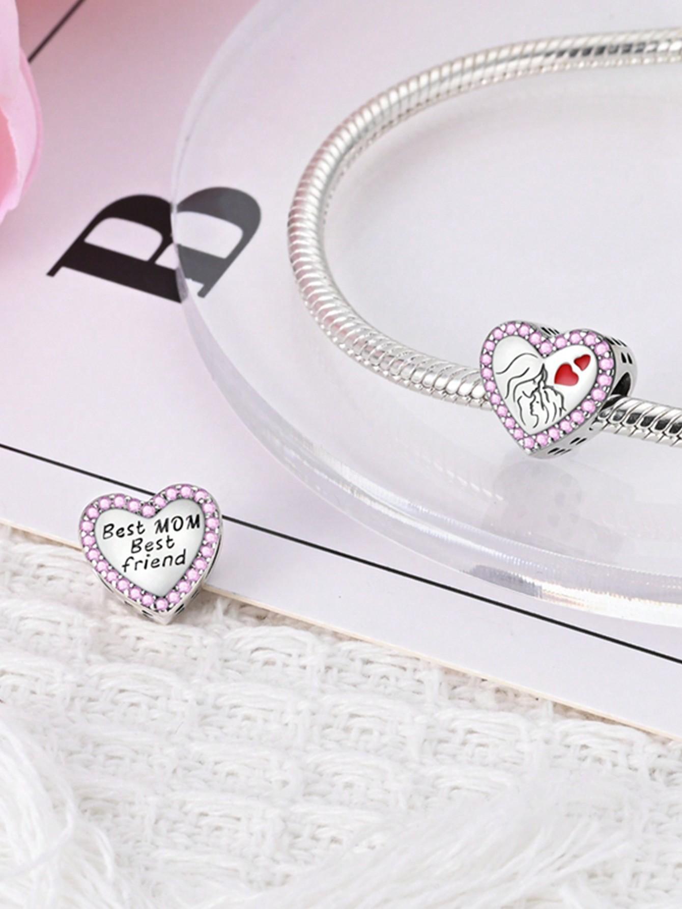 

Charm copper Colors Mothers Day Love Mother Bead for Authentic Bracelets Do It Yourself Bead Charms Charm Bead Charms Jewellery Making Gift for Women