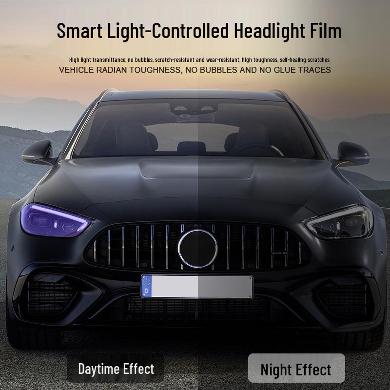 Exclusive BMW 3 Series TPU Color-Changing Protective Film: Transparent, Shifts from White to Purple to Black