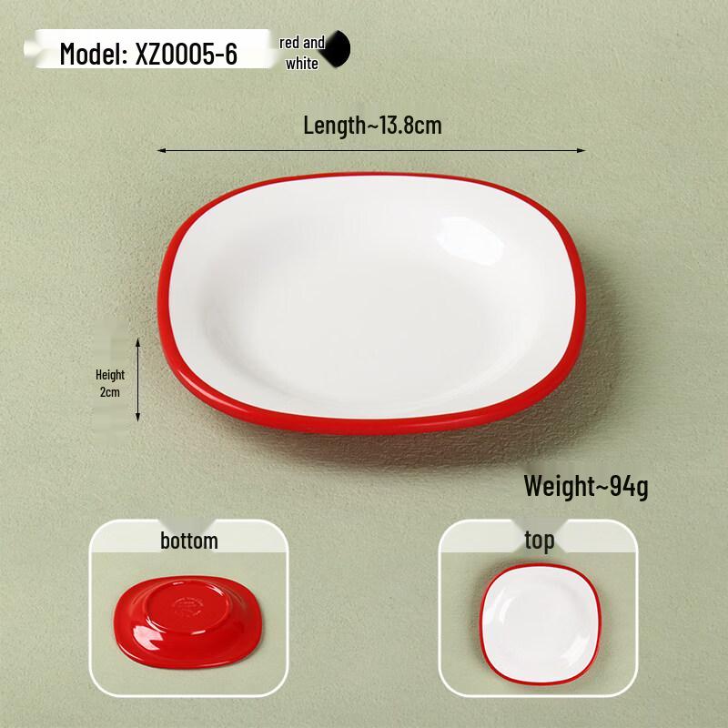 5.5-inch Round Two-Tone Melamine Appetizer Plate
