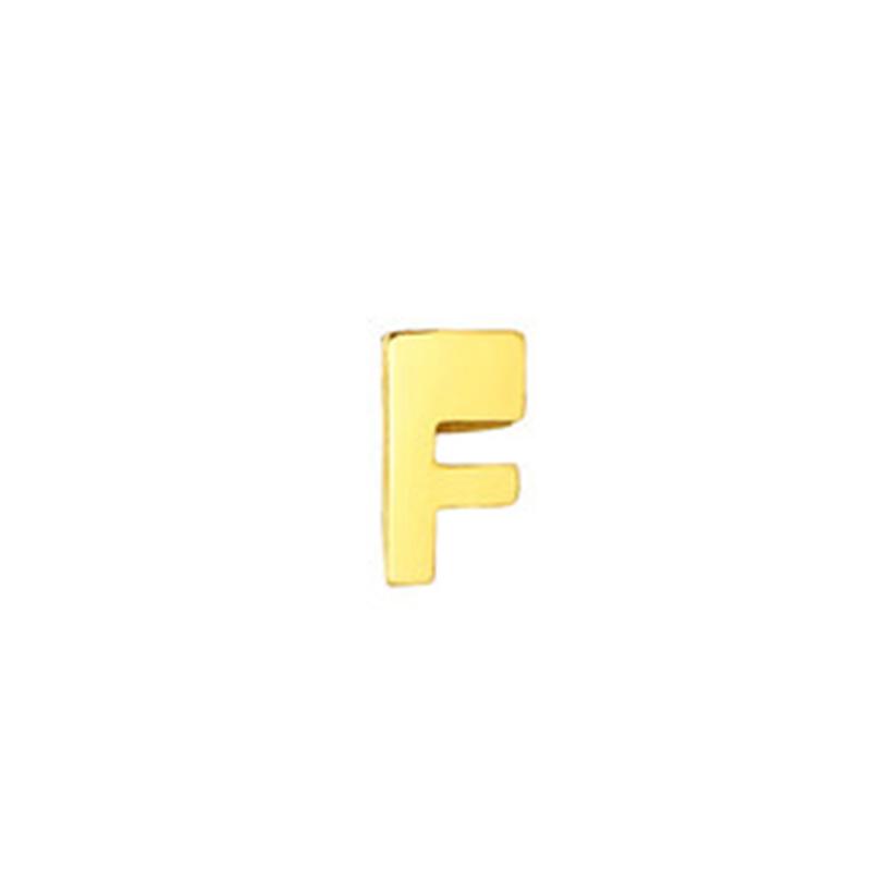 CARLIDANA High Polished Stainless Steel 14K Gold PVD Plated DIY 26 Letter Alphabet Initial Charm Pendant Accessories Jewelry